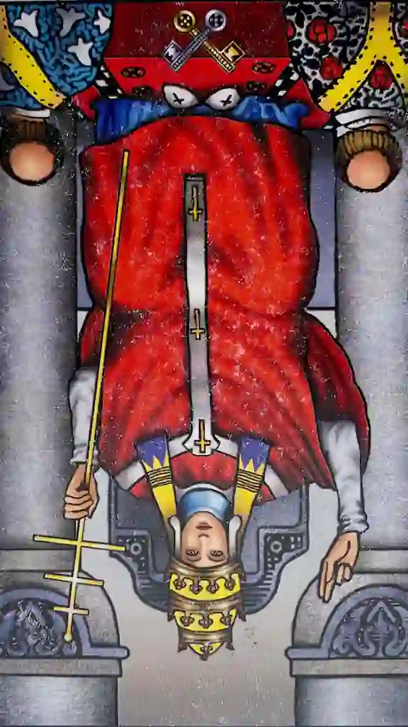 el hierofante o papa en el tarot al reves