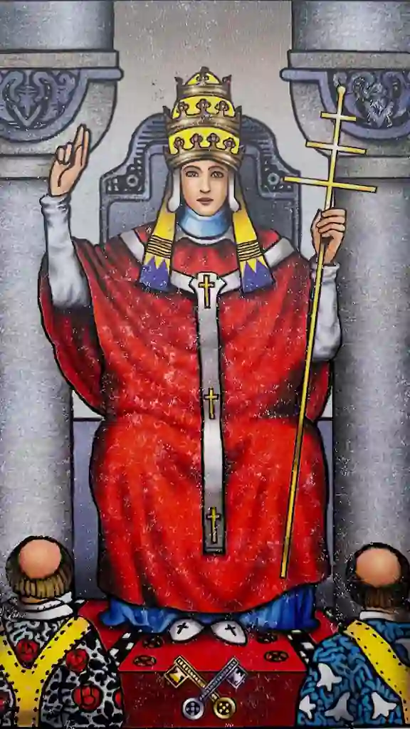 El hierofante o papa carta del tarot