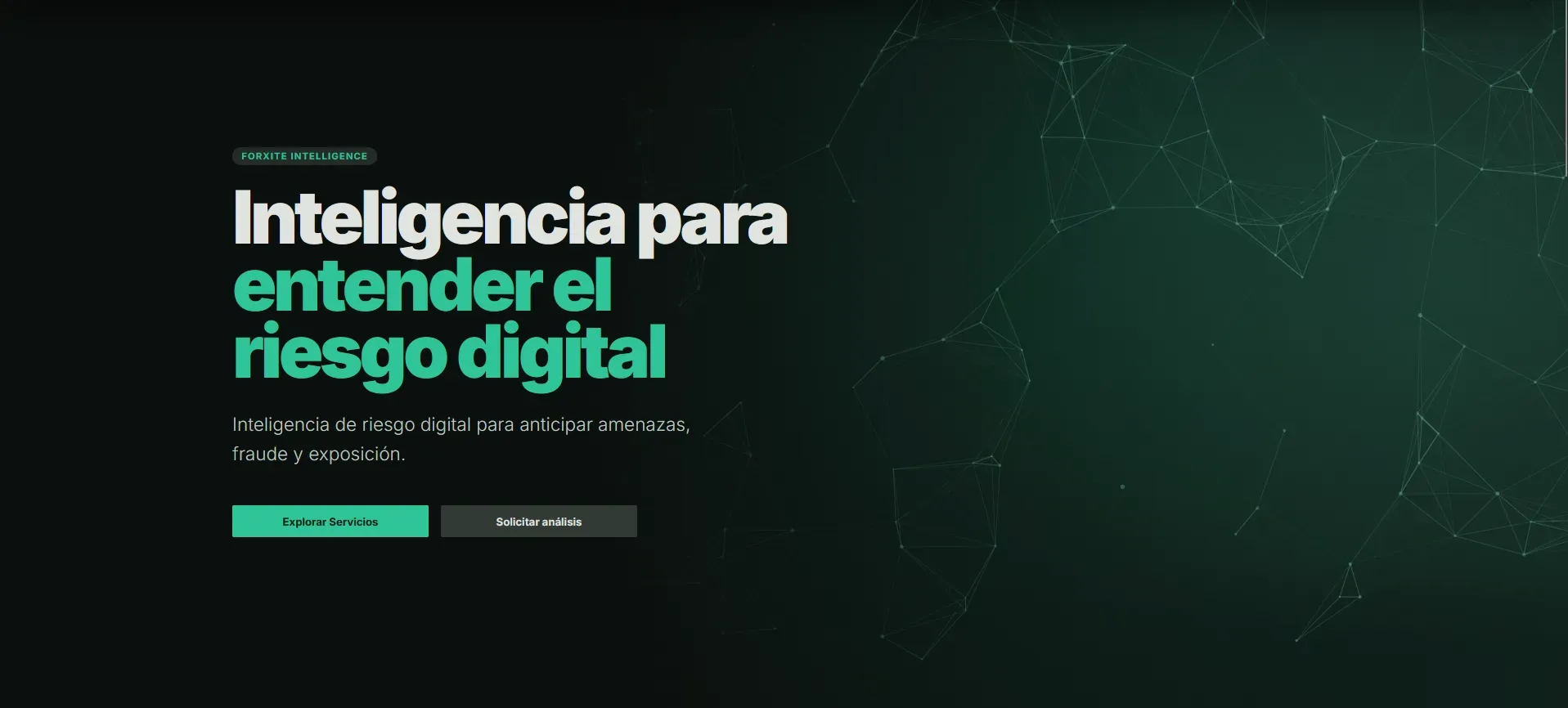 Portada de Forxite Intelligence sobre riesgo digital